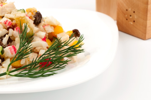 Тарелка с домашним блюдом